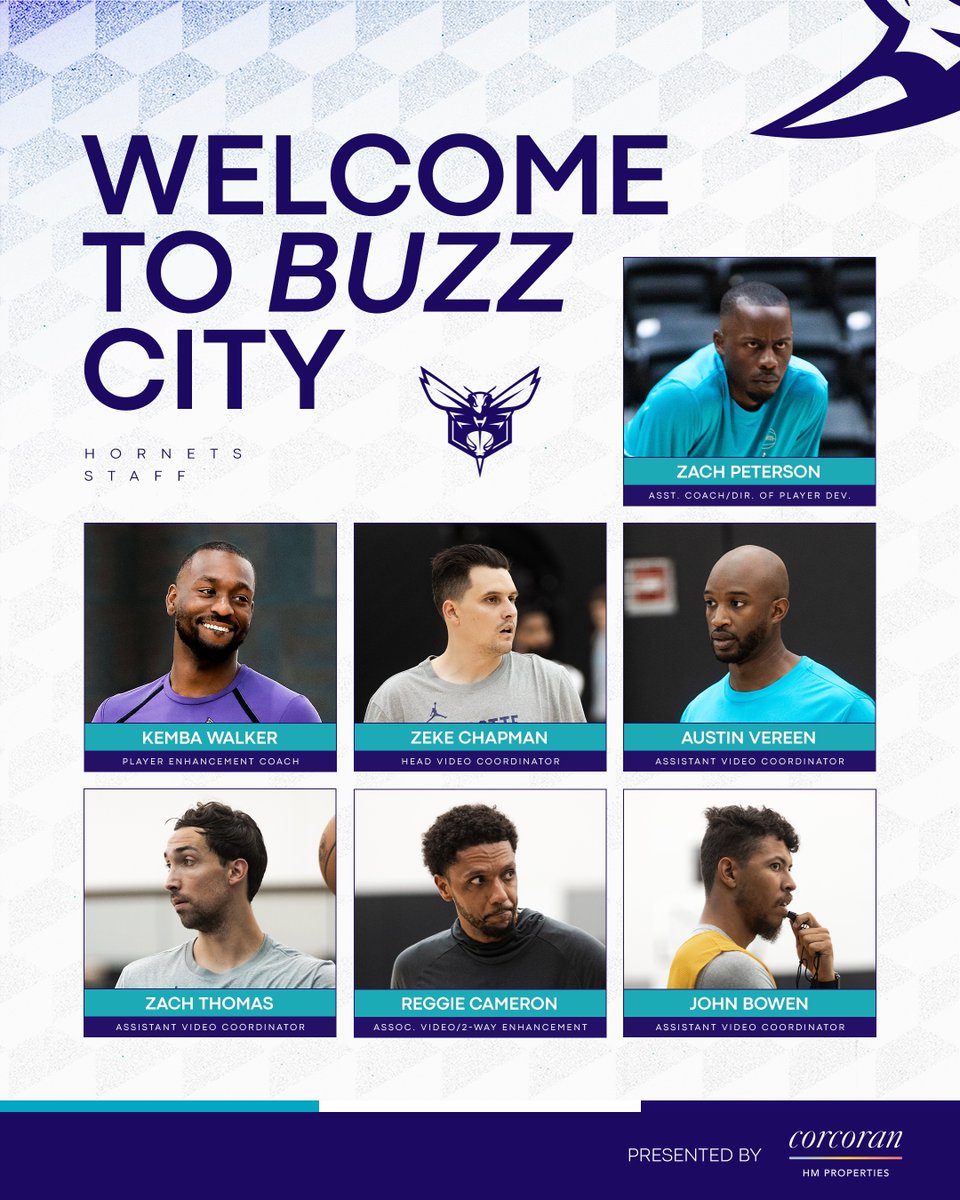 Your new Charlotte Hornets coaching staff is 𝗢𝗙𝗙𝗜𝗖𝗜𝗔𝗟. 

🔗: on.nba.com/4eLNyyz | <a href="/CorcoranHM/">Corcoran HM Properties</a>
