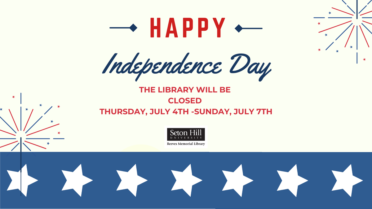 ReevesLib's tweet photo. We will be closed from Thursday through Sunday for Independence Day. Have a safe and happy weekend, and see you Monday! https://t.co/7hCRi6QjVq