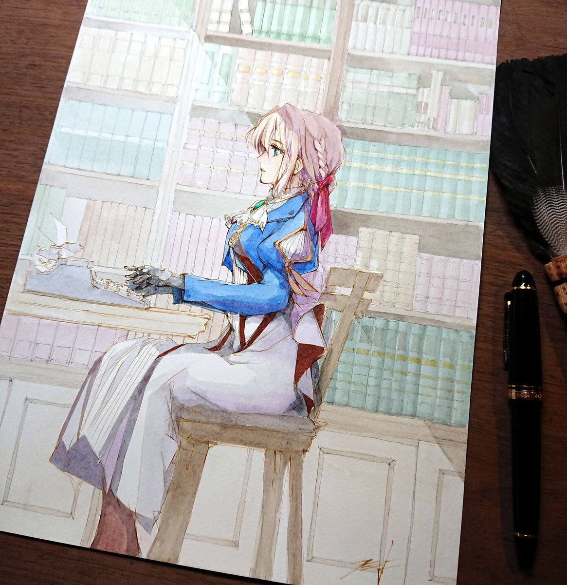 ヴァイオレット・エヴァーガーデン 「固定用絵です。お気に入りです。 」|フミよのイラスト