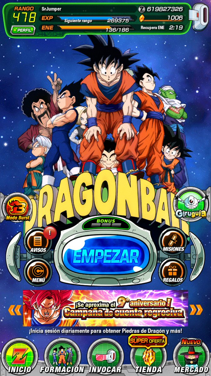 JumperHarry's tweet photo. Poco a poco vamos teniendo mas piedras para el aniversario del #DragonBallDokkanBattle #Dokkan9thAnniv https://t.co/nxDl6Wt6eM