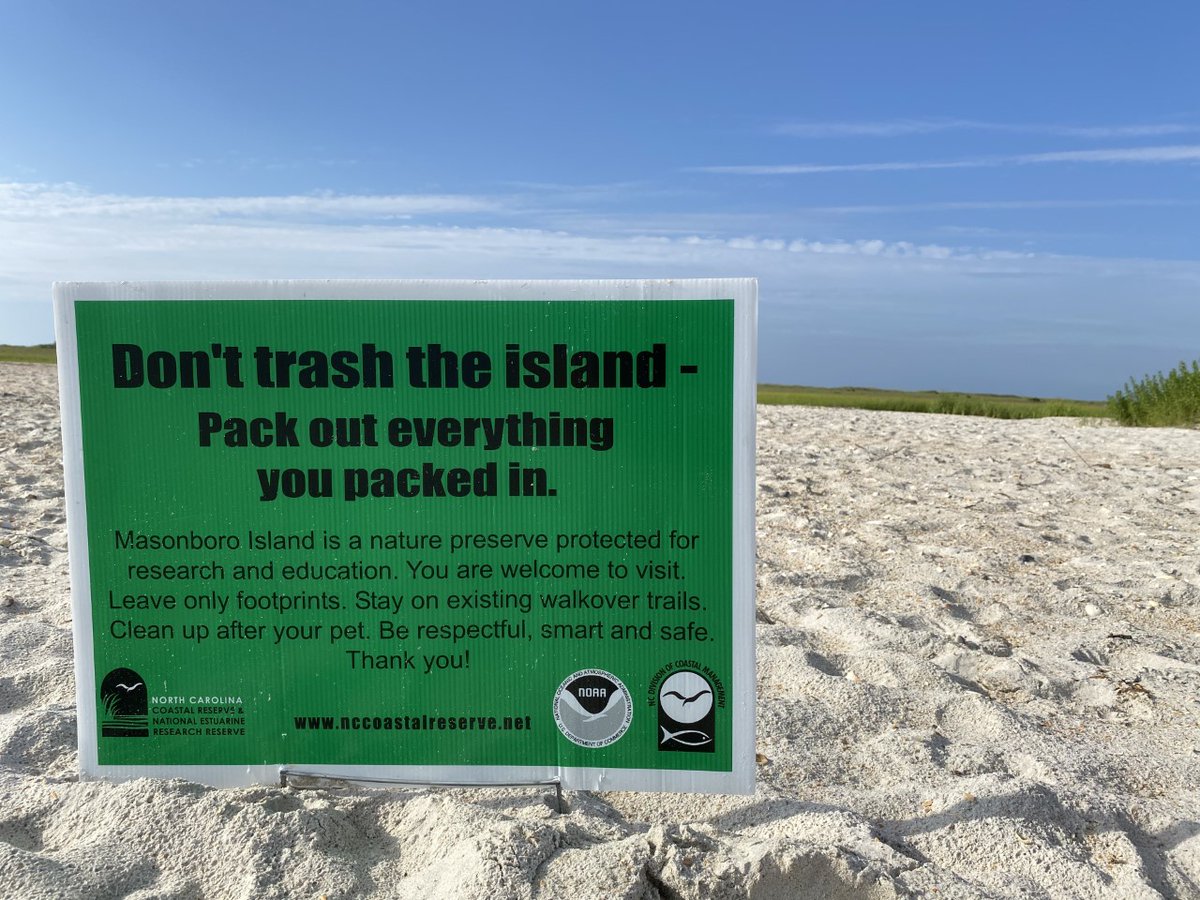 Our Division of Coastal Management and the New Hanover County Sheriff’s Office are urging the public to act responsibly during the upcoming July Fourth holiday at the Masonboro Island Reserve, a research reserve and dedicated state nature preserve. deq.nc.gov/news/press-rel…