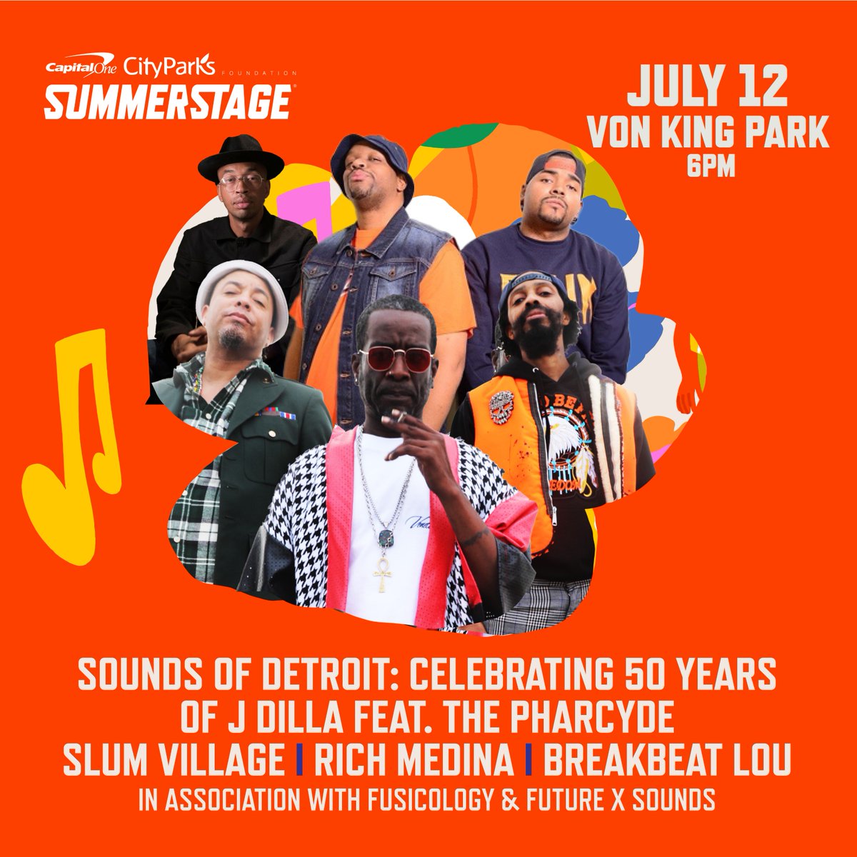 SummerStage (@summerstage) on Twitter photo The Sounds of Detroit are taking over #SummerStage in Herbert Von King Park on 7/12! Celebrate 50 years of the late, great hip-hop producer J Dilla with <a href="/thepharcyde/">the pharcyde</a>, <a href="/slumvillage/">Official SlumVillage</a>, <a href="/BreakBeatLou/">The Genuine Article</a>, and <a href="/richmedina/">richmedina</a> in association with <a href="/fusicology/">FUSICOLOGY</a> & <a href="/futurexsounds/">Future(x)Sounds</a>. The Sounds of Detroit are taking over #SummerStage in Herbert Von King Park on 7/12! Celebrate 50 years of the late, great hip-hop producer J Dilla with <a href="/thepharcyde/">the pharcyde</a>, <a href="/slumvillage/">Official SlumVillage</a>, <a href="/BreakBeatLou/">The Genuine Article</a>, and <a href="/richmedina/">richmedina</a> in association with <a href="/fusicology/">FUSICOLOGY</a> & <a href="/futurexsounds/">Future(x)Sounds</a>.