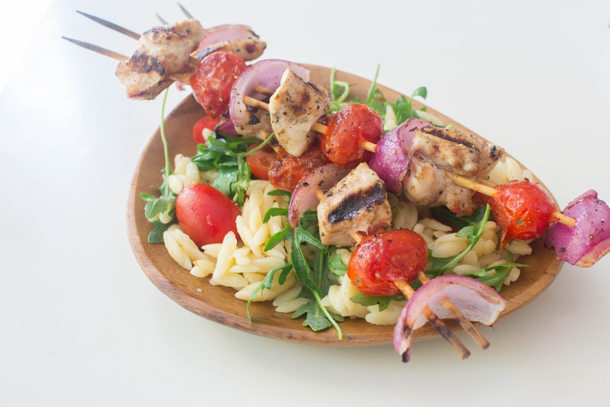 Grilled (or not) Balsamic Chicken Kebabs | These summery kebabs from deep in our archive are too good to leave in the past. This meal shows that sometimes it's best to let simple ingredients shine. | buff.ly/4bmBil1 #mealplanmenu