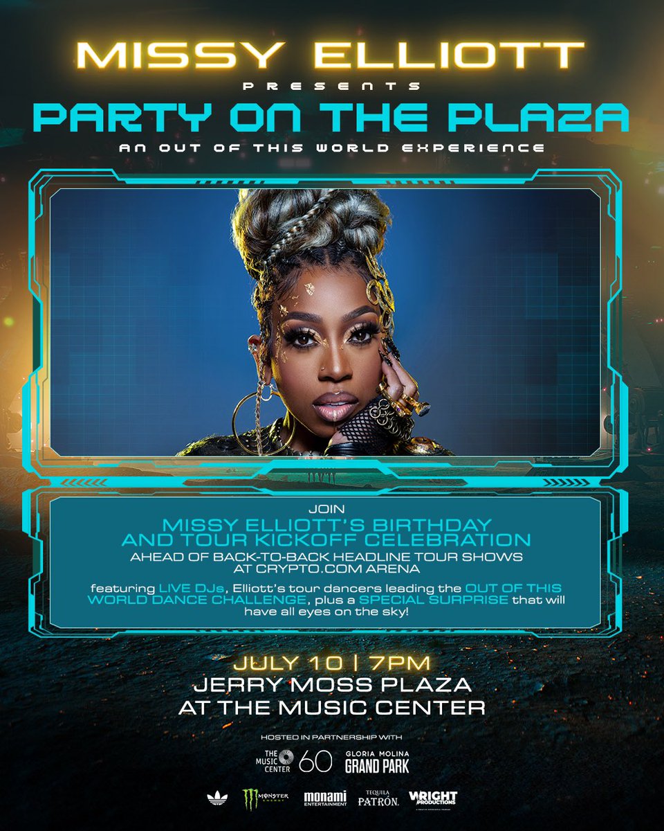 Missy Elliott 2025 Tour Poster