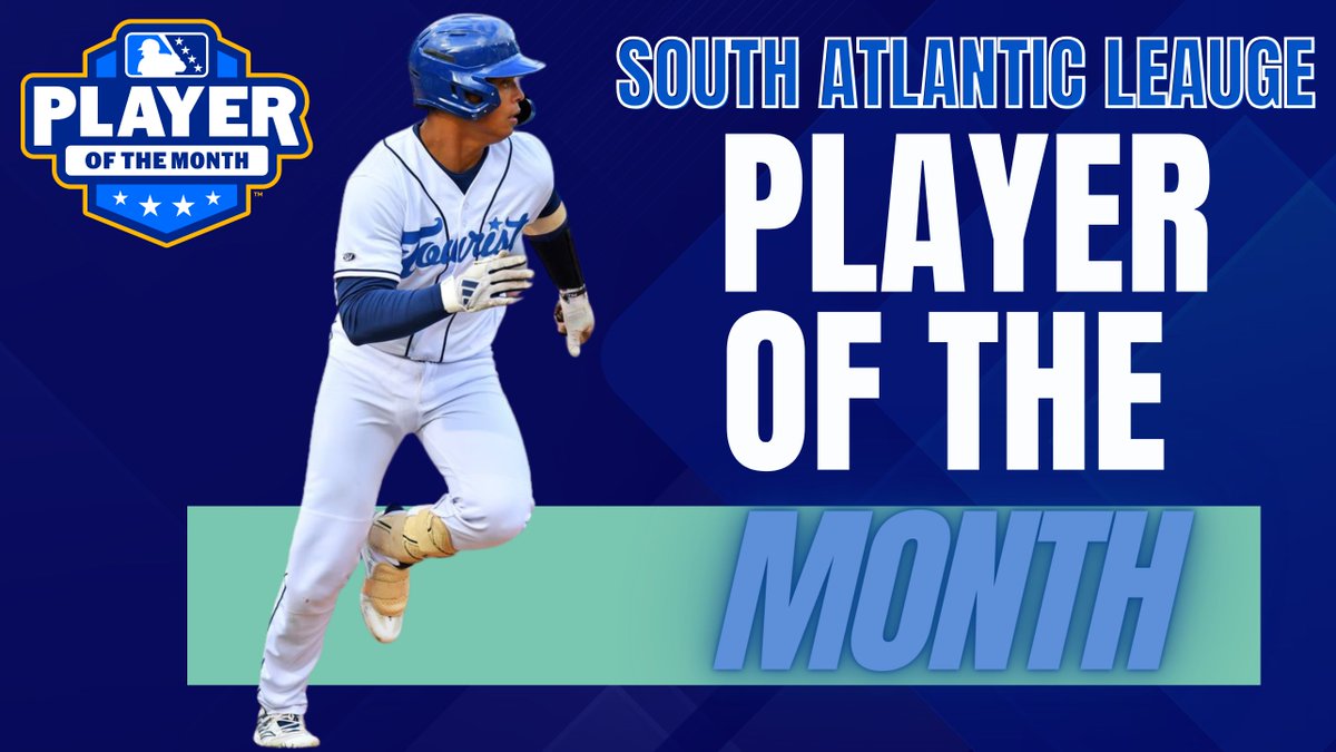 John Garcia Wins South Atlantic League Player of the Month! 
 milb.com/asheville/pres…