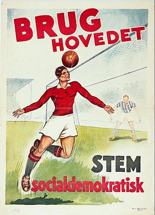 "Use Your Head....." Always good to enjoy fab design work in poltically-themed football posters inc those of <a href="/Spolitik/">Socialdemokratiet</a> <a href="/MylesHuntDesign/">Myles Hunt</a> &amp; <a href="/UKLabour/">The Labour Party</a>. Was excited to see an original of the first in the People's History Museum in Manchester.