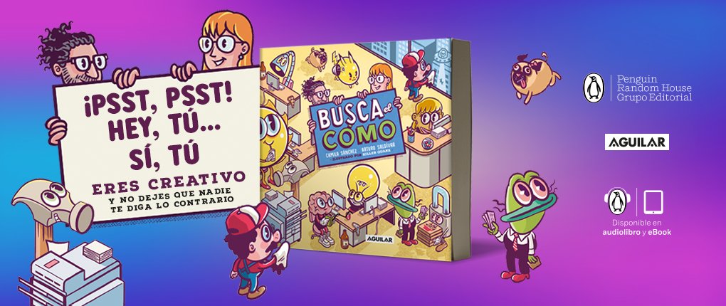 <a href="/oyearthur/">Arturo Saldivar</a> y <a href="/CamilaSanB/">Camila Sánchez</a> trajeron para nosotros "Busca el cómo" 📖⭐ ya disponible en librerías y por acá 👉 bit.ly/3zAkcCW