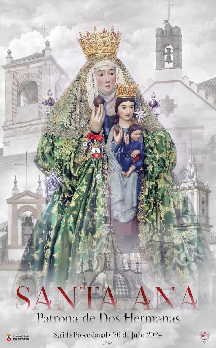 🟢 Ayer fue presentado el cartel que representa nuestro esperado mes de julio, mes de la Abuela Santa Ana y que el próximo 26 de julio procesionará un año más por las calles de nuestra ciudad. 

Obra del fotógrafo nazareno Daniel Vaquero Fornet en el que apreciamos a nuestra