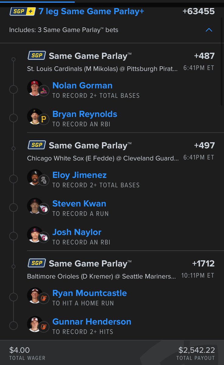 bdkparlay's tweet photo. Let’s go! We got one no sweat bet riding with 3 other parlays tonight!

Gut Feelings Only‼️ https://t.co/m6oYOYn23k