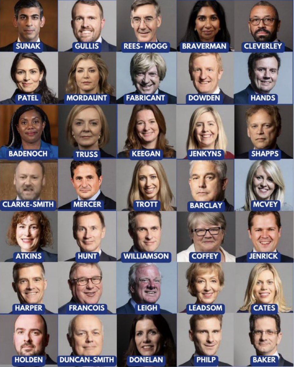 Dr Rachel Clarke (@doctor_oxford) on Twitter photo For 14 years as an NHS doctor I’ve watched this lot savage the NHS into a failing travesty of a once great service.
Tory cuts have caused my patients to suffer hellishly & die.
We could send every minister on this photo packing.
Vote for patients. Vote tactically.
Let’s go 💙 For 14 years as an NHS doctor I’ve watched this lot savage the NHS into a failing travesty of a once great service.
Tory cuts have caused my patients to suffer hellishly & die.
We could send every minister on this photo packing.
Vote for patients. Vote tactically.
Let’s go 💙