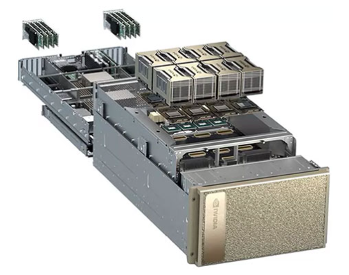 Broadberry's tweet photo. Unleash unmatched performance with NVIDIA DGX H100! 🚀

Featuring 8x NVIDIA H100 Tensor Core GPUs, Dual Intel® Xeon® Platinum 8480C Processors &amp; 2TB Memory, it's a powerhouse for AI &amp; data analytics. 

Learn more: https://t.co/CkElTbG2ky

#AI #NVIDIA #H100 #GPUs https://t.co/z9tnv9X1YU