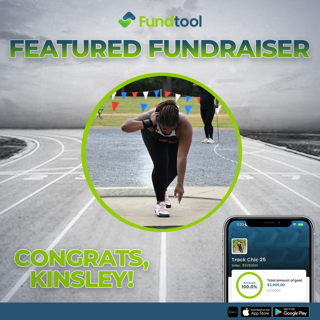FundTool App (@fundtoolapp) on Twitter photo Earlier this year, <a href="/Kins_35/">Kinsley Williams</a> created a #FundTool fundraiser to help cover the costs of her Track & Field season.
With the help of her community via FundTool, she achieved 100% of her goal 👏👏
Want to start a fundraiser of your own? Try FundTool today➡️: fundtool.page.link/H3Ed Earlier this year, <a href="/Kins_35/">Kinsley Williams</a> created a #FundTool fundraiser to help cover the costs of her Track & Field season.
With the help of her community via FundTool, she achieved 100% of her goal 👏👏
Want to start a fundraiser of your own? Try FundTool today➡️: fundtool.page.link/H3Ed
