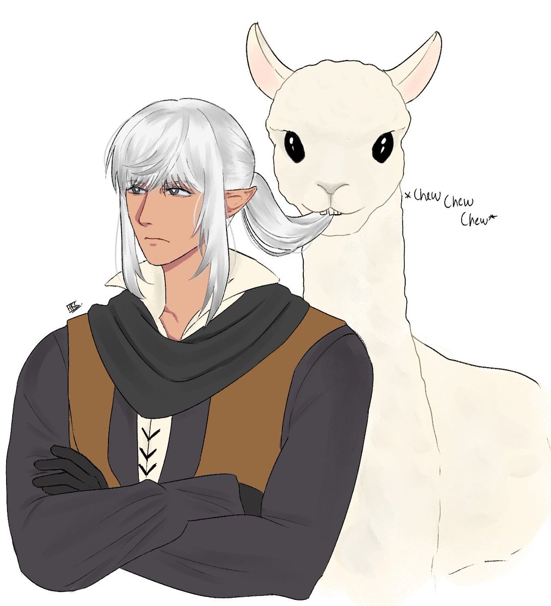 I think Alpacas would chew Estinien's hair