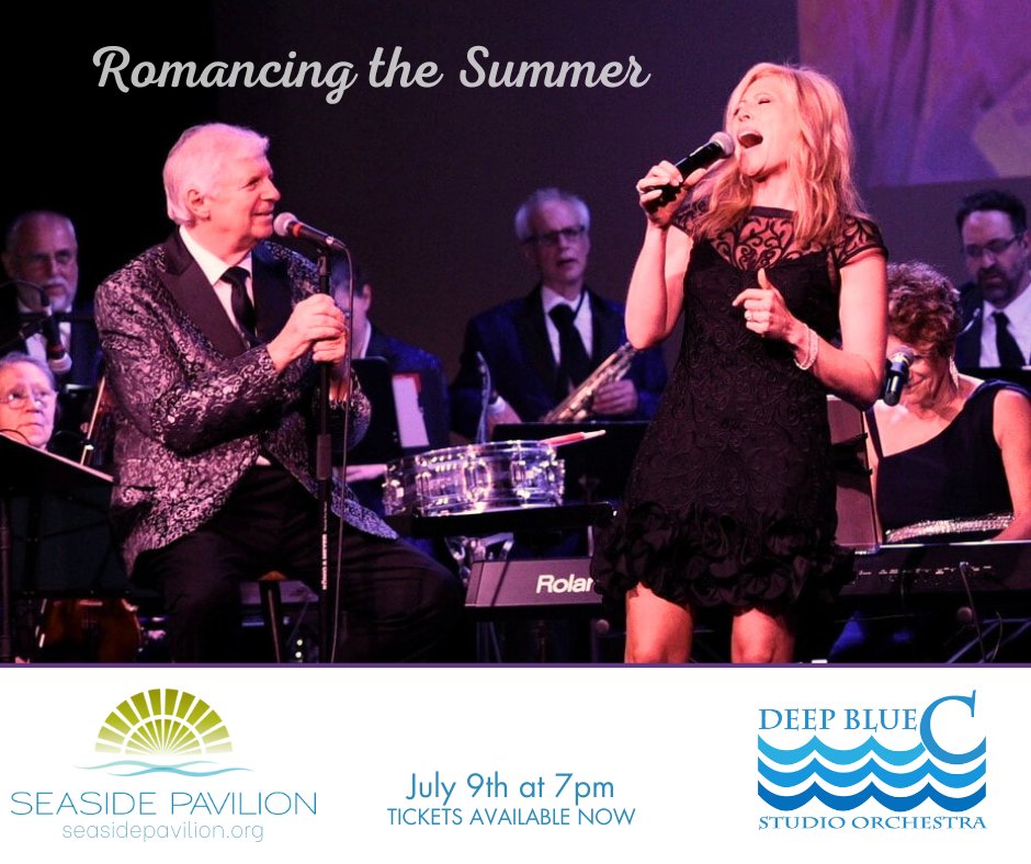 SeasidePavilion's tweet photo. On July 9 we're welcoming the Deep Blue C Studio Orchestra! Their "Romancing the Summer" program will highlights  Ain’t No Mountain High Enough, Dancing in the Streets, Signed Sealed Delivered, and more.
Tickets: https://t.co/ChXBiIAv2X
Date: July 9, 2024 @ 7pm https://t.co/xcfluqtMbm