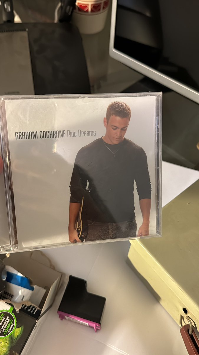 Hey <a href="/thegcochrane/">Graham Cochrane</a>, just found a copy of Pipe Dreams, unopened, from back in one of our music industry classes at JMU. 😂