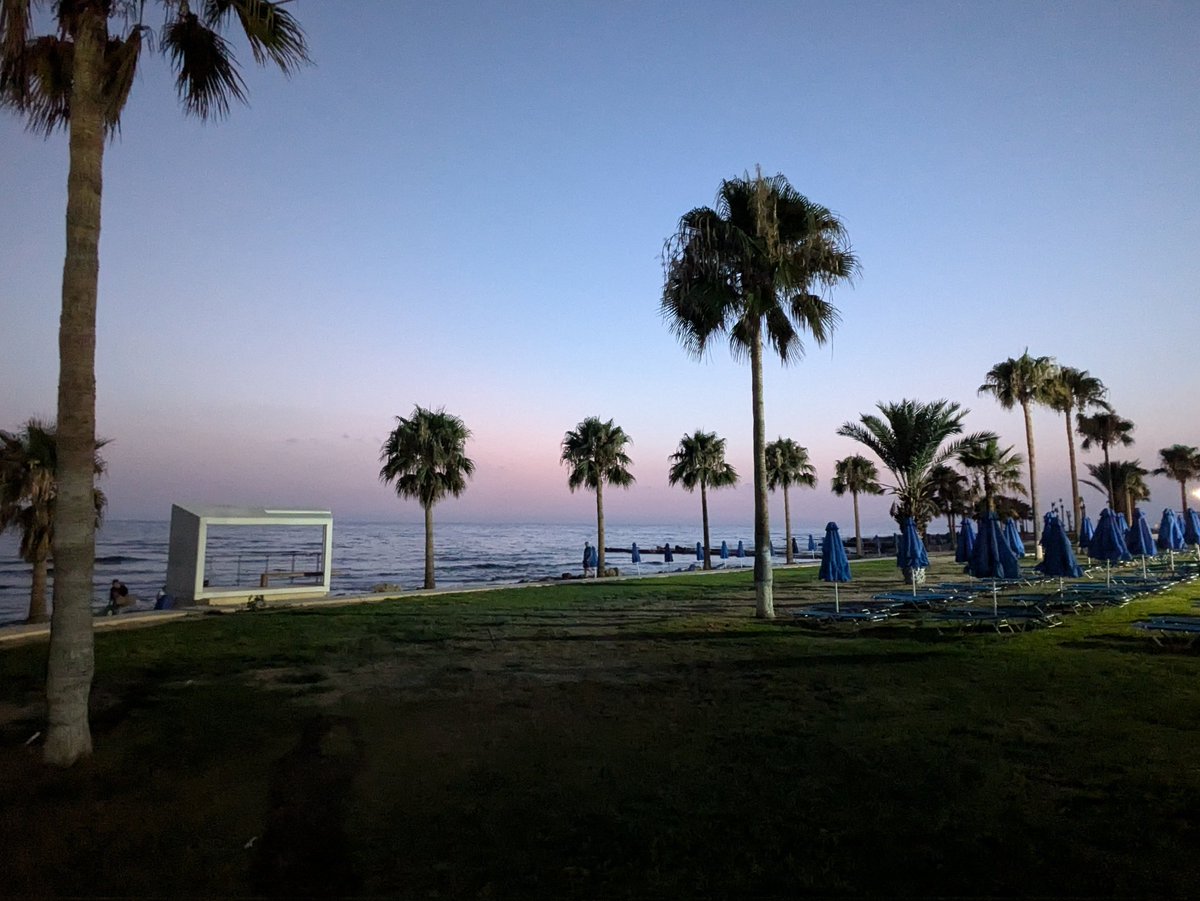 martgathercole's tweet photo. Goodnight from Paphos 🇨🇾 I missed the sunset due to Mrs G's insistence that I had one more beer at #Beernow🍻 which I innocently mistook for a Bee rescue centre bee' r 'now🐝 easy mistake I guess🤷♂️😉 https://t.co/ywtkooFgwR