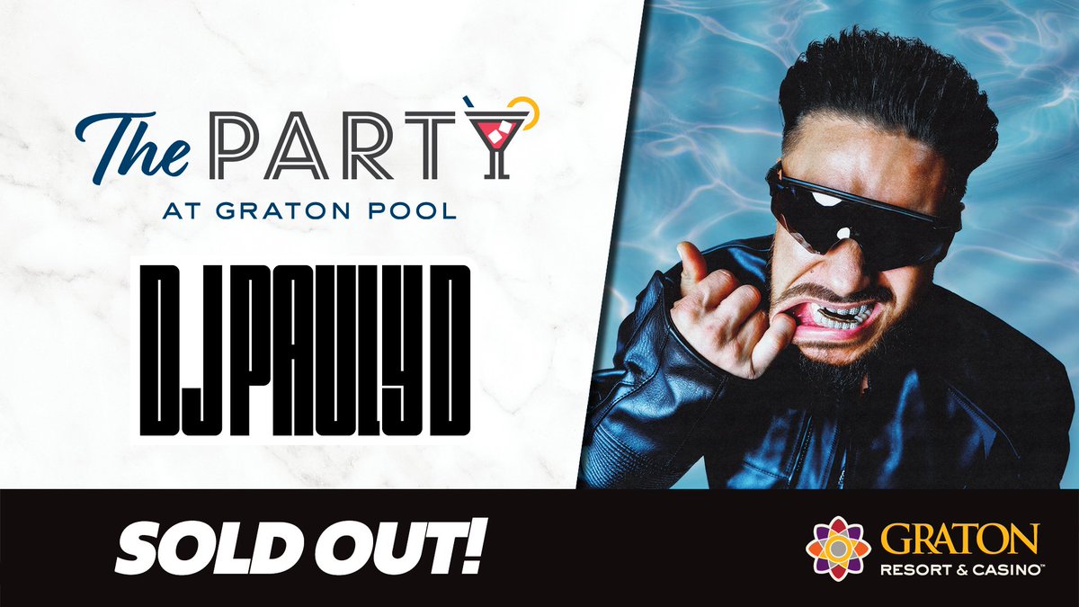 Wild949's tweet photo. -ALL WEEKEND LONG-
Win tickets to see @DJPaulyD at The Party at Graton Pool on July 13! Tickets are SOLD OUT & your only way in is to WIN! 21+ only.
Listen on the @iheartradio app! Enter the winning word here: https://t.co/aabXVnUwHE
@playgraton #gratonpoolparty https://t.co/hk4R827EbQ