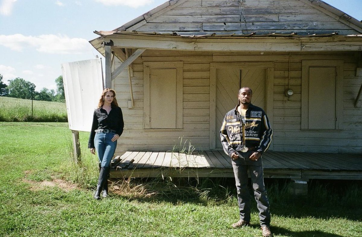 LDRCRAVE's tweet photo. New photos of Lana and Quavo, behind the scenes for their music video for ‘Tough’ https://t.co/GJwu8ppOC9