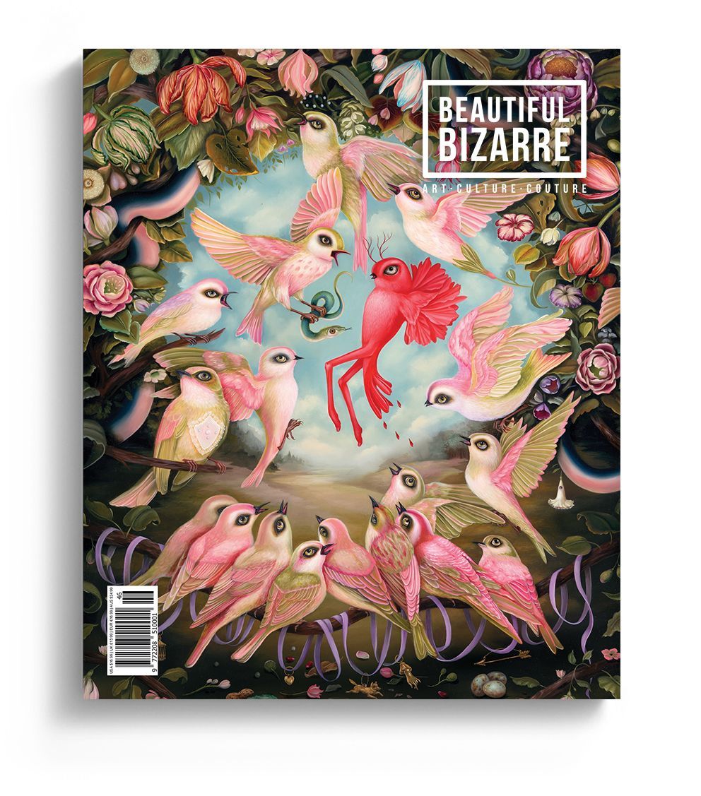 BeautifulBzarre's tweet image. Looking for inspiration? We've got you! Pre-order Issue 46 of Beautiful Bizarre art magazine now 👉 store.beautifulbizarre.net/product/issue-… 

Incredible cover by @Jennybirdart