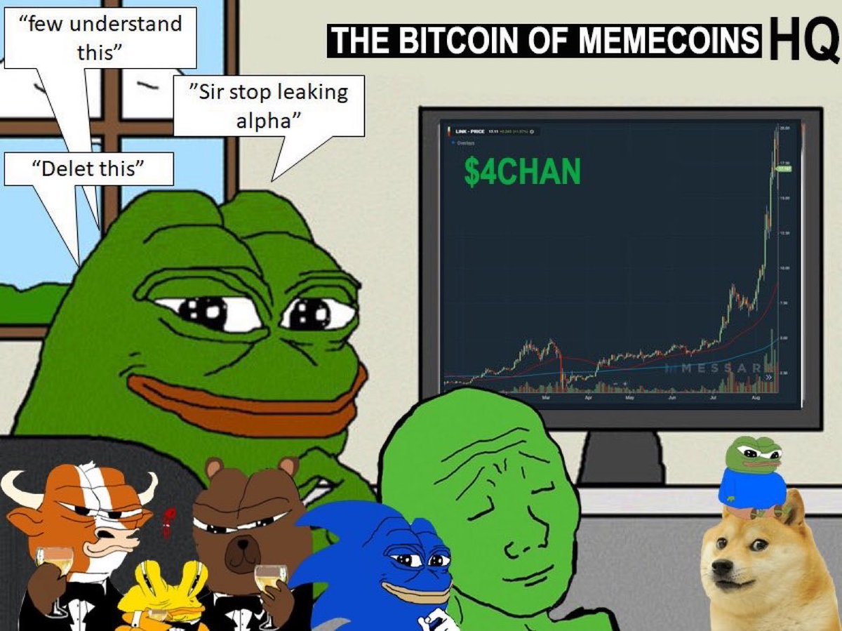 Anton06223's tweet image. #4ChanArmy will never stop shilling #4Chan and that’s why @4chantokenio will make millionaires this bullrun.

Strong communities will be rewarded, TICK TOCK🍀🚀🚀

#Crypto #Memecoin #Eth #Btc  $Shib $Doge $Pepe $Amc $Gme