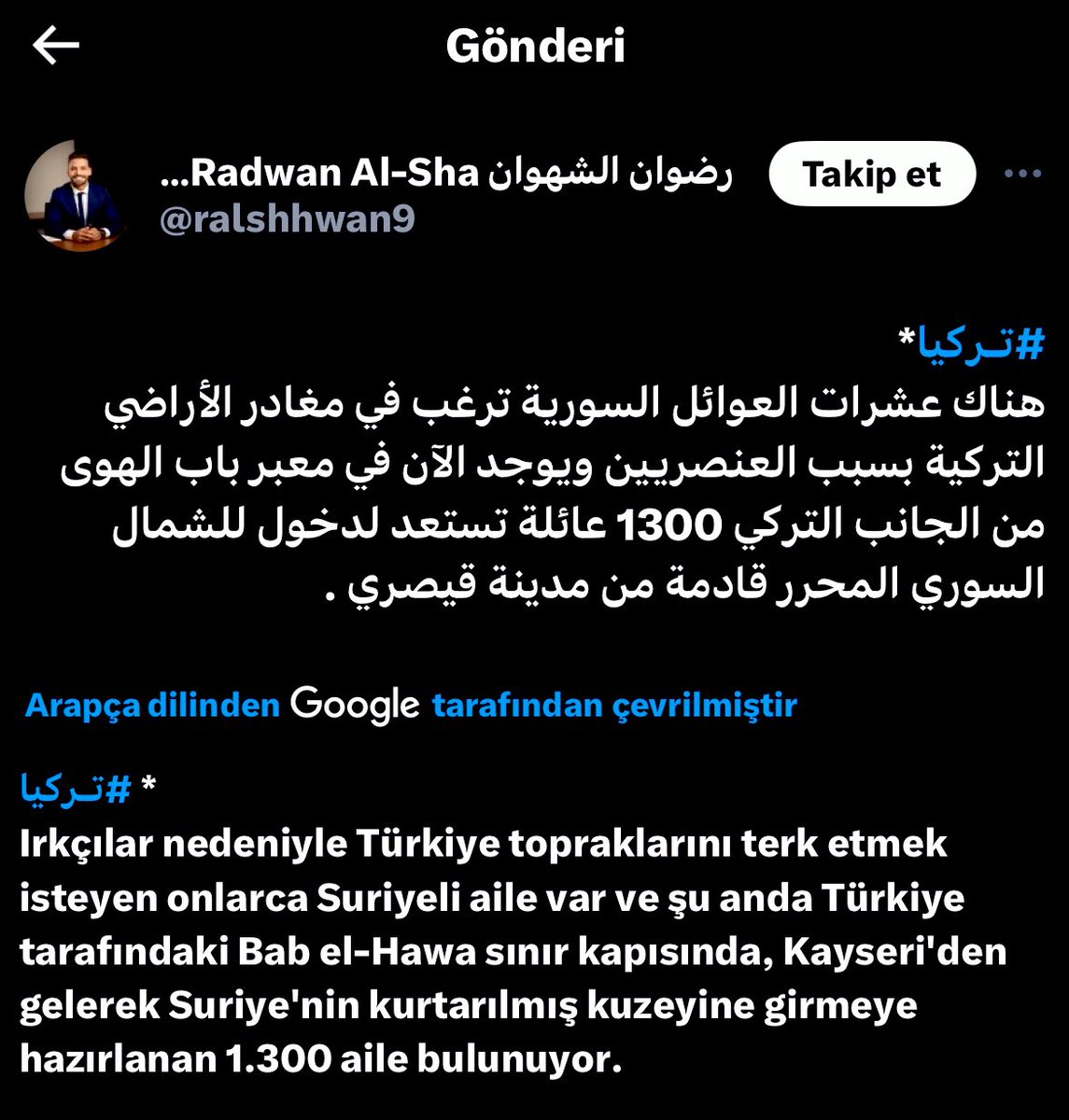 Mükemmel haber. Gidişleri olsun. Dönüşleri olmasın!!