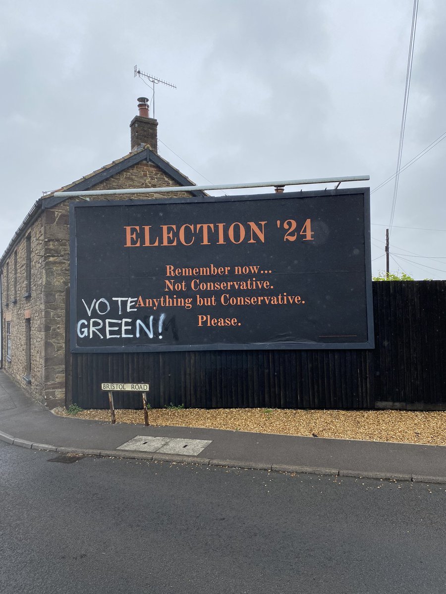 It’s wasn’t us we promise …… 

There is a positive alternative available tomorrow to the big two copy and paste parties.

A vote for local issues and a vote for your voice to be heard 💚

Oscar Livesey Lodwick July 4th

#northsomerset #VoteGreen