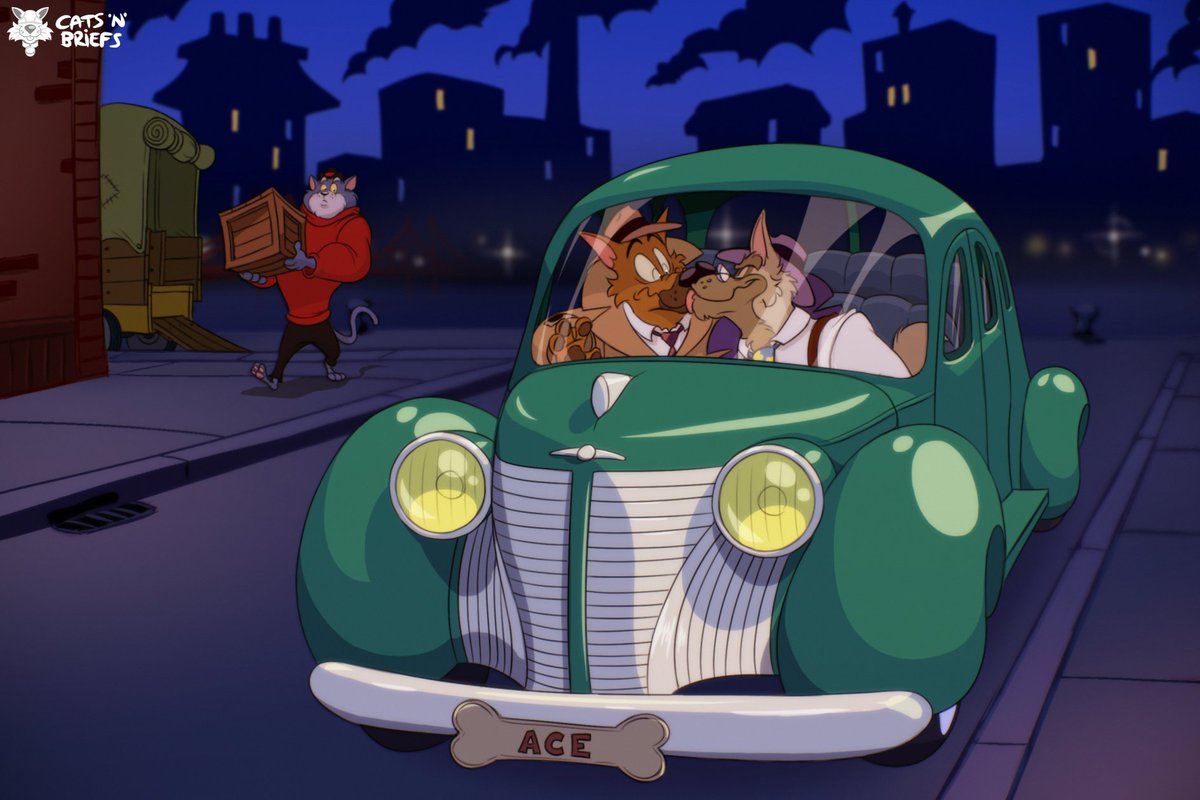 catsnbriefs's tweet photo. Ace Hart and Sam Spayed's stakeout isn't going as planned...Sam seems to be too excited from the aphrodisiac he just sniffed and is taking it all out on Ace~ 🐈‼🐕♥🐕‍🦺🌿 https://t.co/R3A8Mfooie