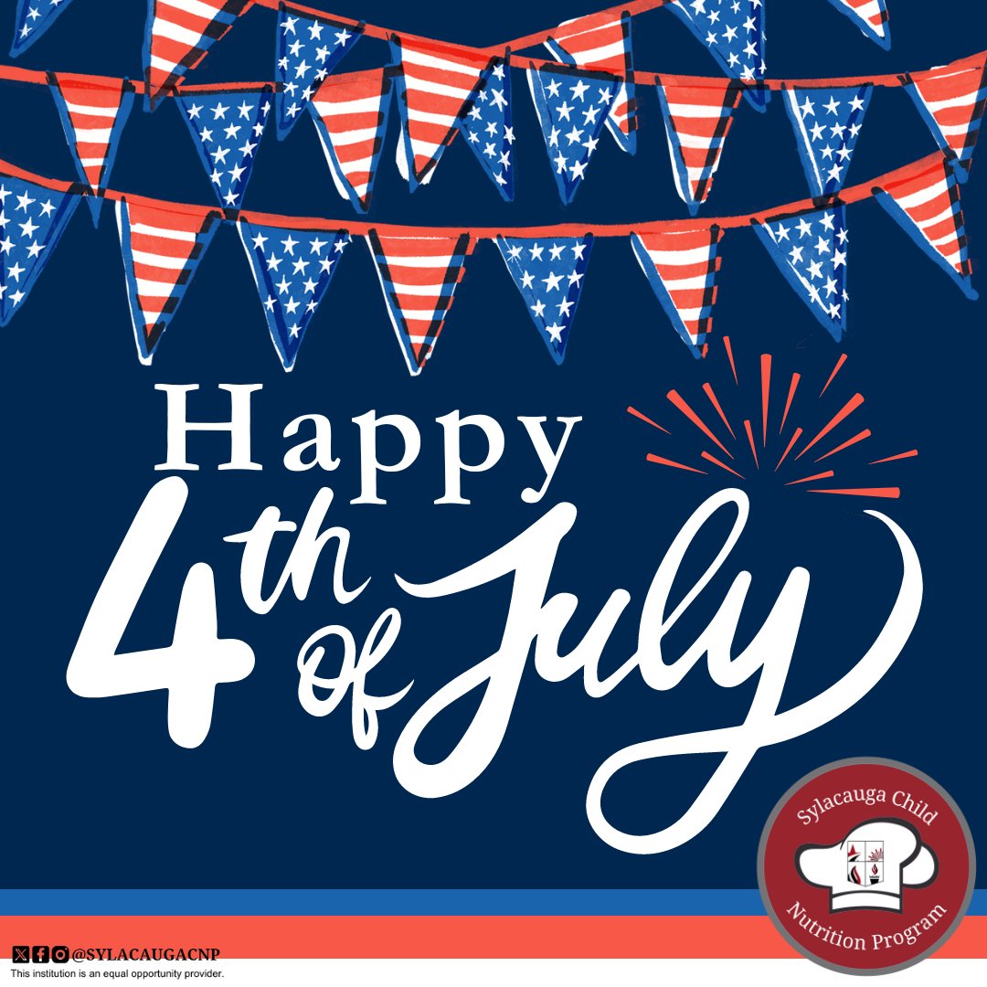Happy Independence Day! 🇺🇸🌟 We hope you have an amazing celebration!

#SylacaugaAL #SylacaugaAlabama #Sylacauga #ALschools