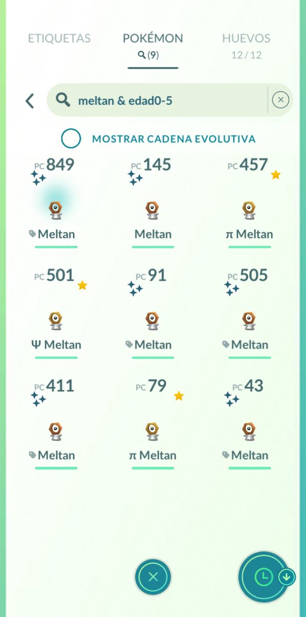 Pues ni tan mal el evento. 4 cajas abiertas: Seis shiny, dos 100% y un 0%. #PoGo #Meltan.