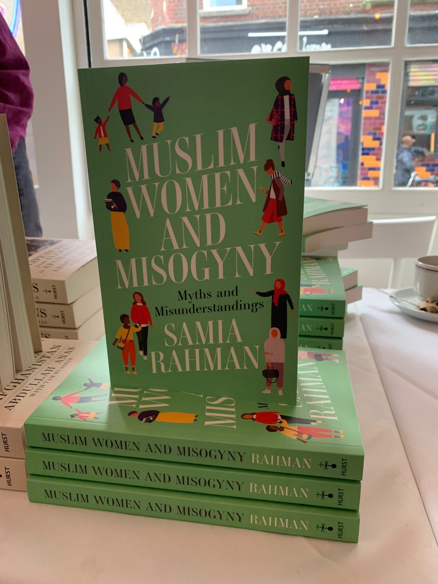 tamhussein's tweet photo. What an amazing book event with @ThisisSamiaRah and @shahedezaydi at @preembricklane - Samia discusses her latest book Muslim women and misogyny published by @HurstPublishers https://t.co/ZTuNeq7bFF