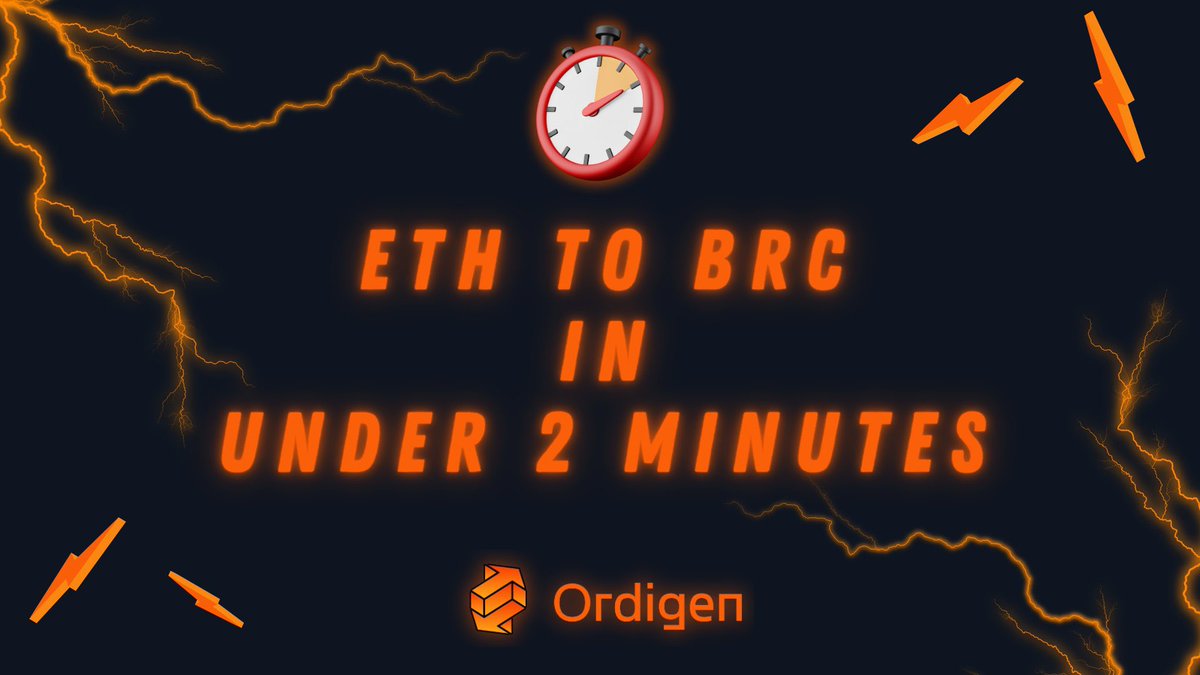 The $ODGN platform has been up and running flawlessly, connecting ETH holders to the promising world of #BRC20 and beyond 🚀

Boasting 2 minute Tx's  and #Runes support incoming, get ahead of the game and dive in with OrdiGen 🙌💫

🔗 ordigen.tech

#ETH #Bitcoin