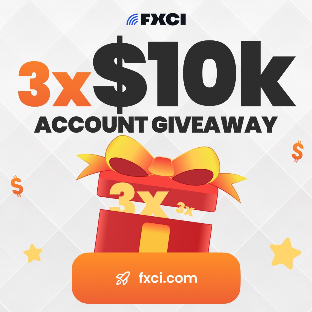 uncommonkvng's tweet photo. 🚨Giveaway Alert🚨

3 x $10k Evaluation Accounts

• FOLLOW @uncommonkvng | @fxci_com @AntonGuc & @vicky_kellerr

@Starr_gael | @oluoftrades |@financegeeek |  @tonysnip3r 

• TAG 2 TRADERS

• LIKE & REPOST

Winners will be annonced in 72hours!! Ensure to use proper Grace management