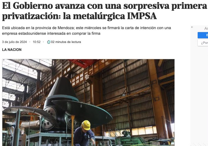 ¿Por qué un grupo empresario de EE.UU. querría comprar una empresa argentina, basada en Mendoza, que está en situación financiera tan complicada? 🤔Quizá porque las capacidades tecnológicas que IMPSA desarrolló pueden valer en el mundo de la transición energética🧵