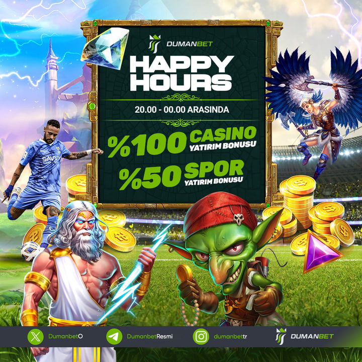 💎 DUMANBET’TE HAPPY HOURS! 💎

🕓 Bugün 20.00 - 00.00 arasında
💰 En az 250 TL yatırım yapın

🔥 %100 slot veya %50 spor yatırım bonusu kazanın!

t2m.io/dblnlytw
