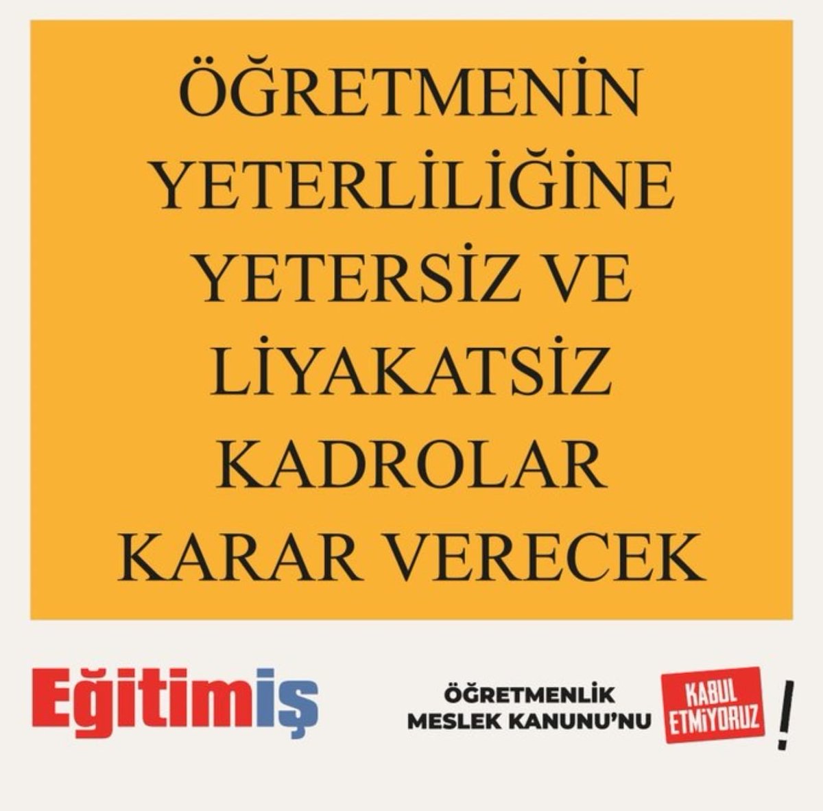 Öğretmeni tehdit eden, öğretmenliği değersizleştiren geleceğini yok eder.
#ÖMKgeriçekilsin