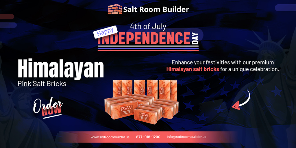 Celebrate Independence Day with our Himalayan salt bricks! These unique, natural bricks enhance your festivities with warmth and charm, perfect for decoration and culinary use. 
.
.
#saltroombuilder #happyindependenceday #4thofjuly #usa #freedom #americanpride #celebrateliberty