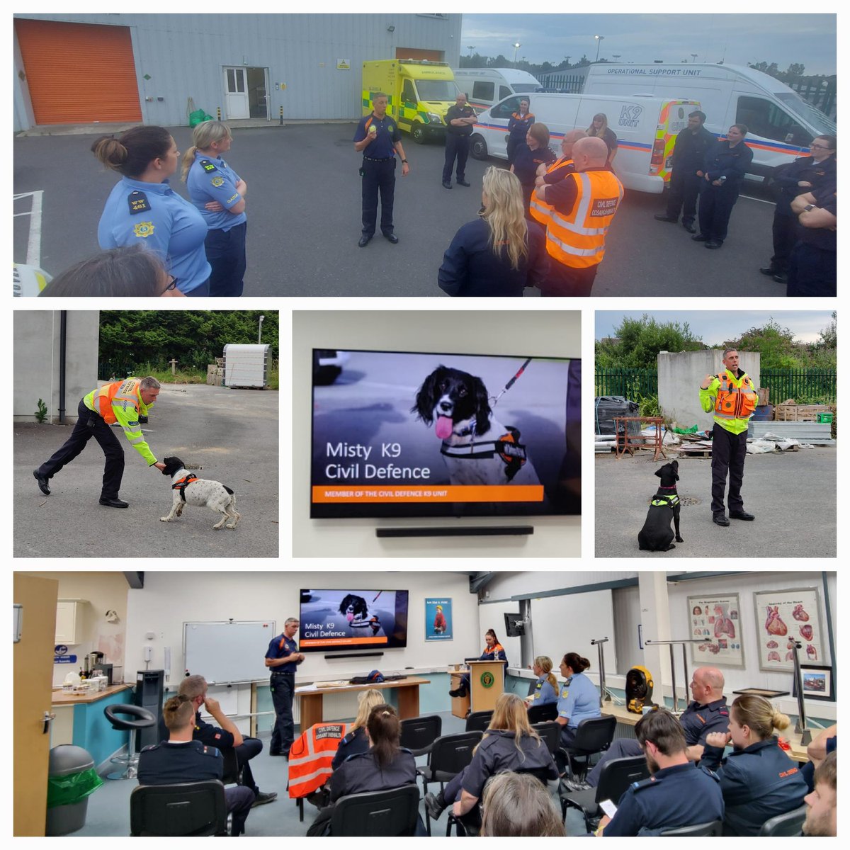 Wicklow Civil Defence (@wicklowcd) on Twitter photo Last night, we had special guests from <a href="/DubCivilDefence/">Dublin Civil Defence</a> who demonstrated the invaluable resources of the K9 unit. Joined by #Greystones Community Gardaí and our #Volunteers we witnessed first hand the dedication of both handlers and dogs. Thanks to Paul, Jen, Misty 🐾 & Storm 🐾 Last night, we had special guests from <a href="/DubCivilDefence/">Dublin Civil Defence</a> who demonstrated the invaluable resources of the K9 unit. Joined by #Greystones Community Gardaí and our #Volunteers we witnessed first hand the dedication of both handlers and dogs. Thanks to Paul, Jen, Misty 🐾 & Storm 🐾