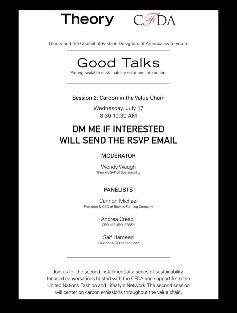 steven kolb (@stevenkolb) on Twitter photo RSVP to PD@CFDA.com by July 10 RSVP to PD@CFDA.com by July 10
