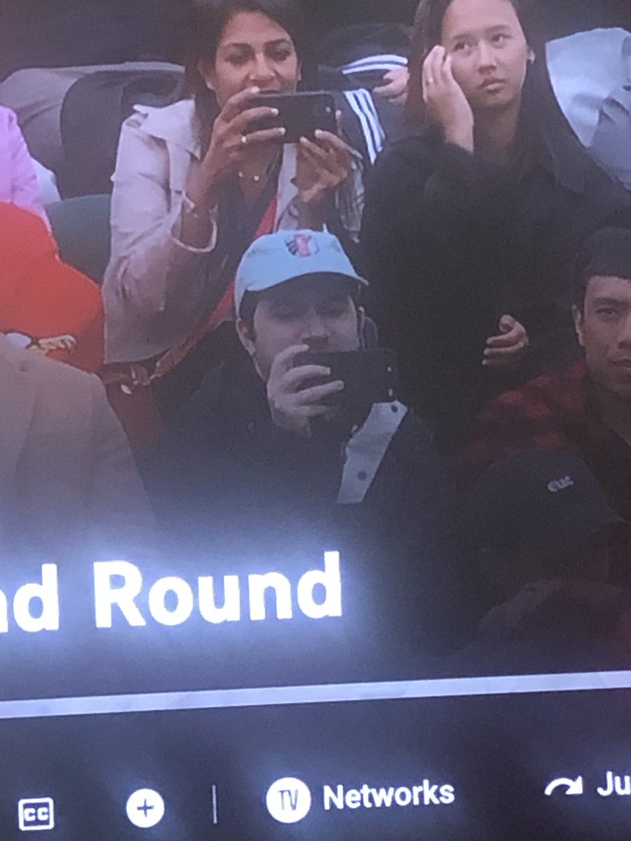 Shoutout to this absolute legend in the KC Current hat at Wimbledon #KCBaby