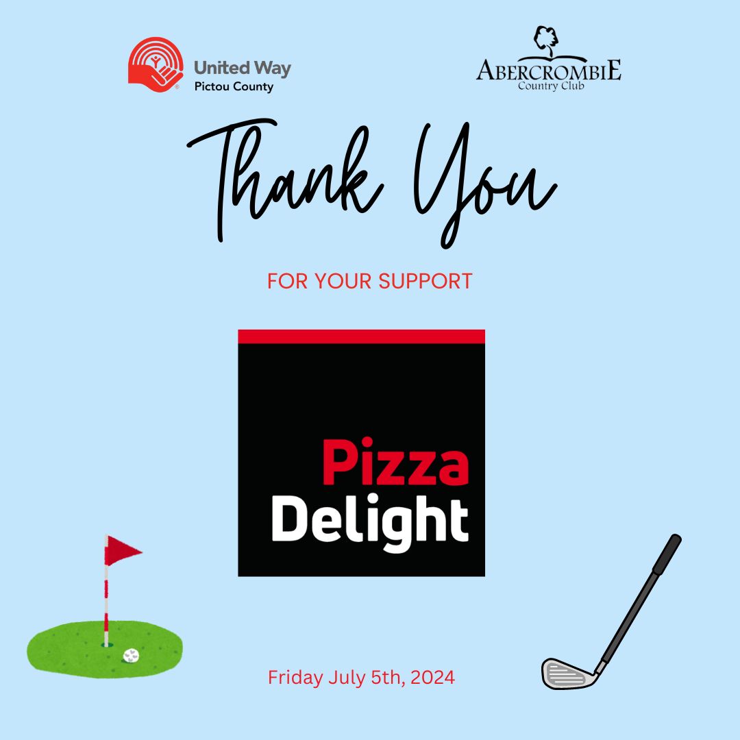 A big thanks to Joanne Reynolds and our friends at Pizza Delight for providing a light snack for our players this year...all those tee offs work up an appetite...be sure to grab your slice at the United Way tent as you pass through!