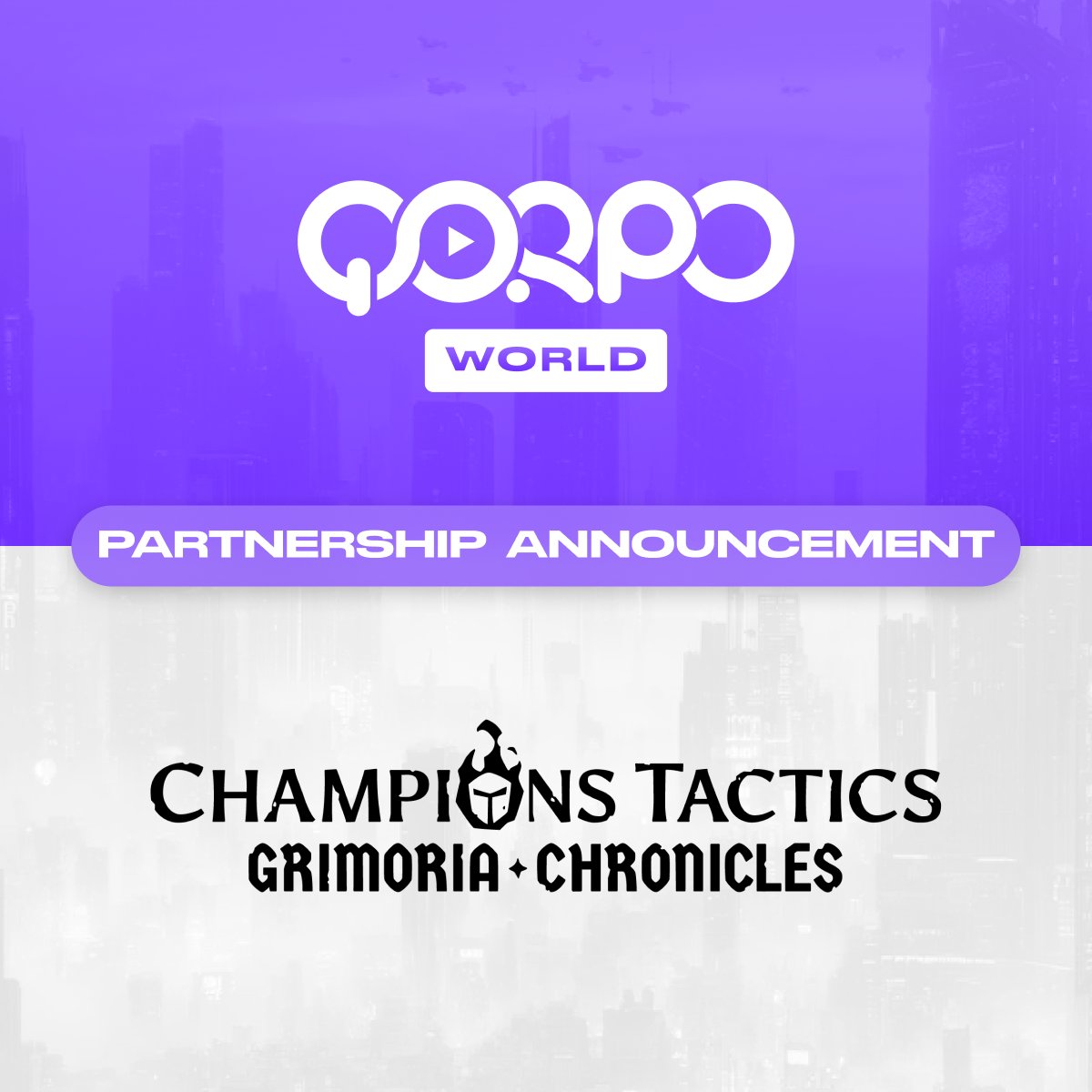 QORPOworld's tweet image. QORPO WORLD X CHAMPIONS TACTICS

Warriors, we are happy to announce a strategic partnership with @ChampionsVerse, an upcoming Web3 PvP turn-based RPG set in the dark world of Grimoria!

Let's celebrate this partnership with us. We are giving away guaranteed free mint whitelists…