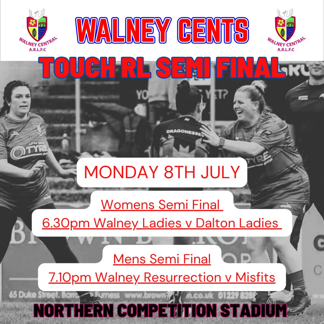 ‼️ Semi Final Time‼️

If you're stuck for something to do on Monday come and cheers out Ladies Touch team and our Men's Resurrection Touch team on!!

Both made their respective Semi Finals!!

They are a cracking watch!! 

#uptheCents