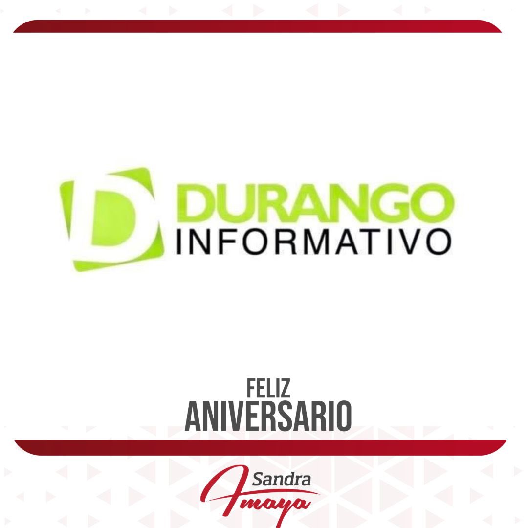 Sandra12Amaya's tweet photo. ¡Feliz aniversario a la familia de @DgoInformativo!! 

Un abrazo fuerte al director, Gerardo Blanco, a Karlita Blanco y todos los colaboradores. 

Que vengan muchos años más!!! https://t.co/SD3VnQwMzr