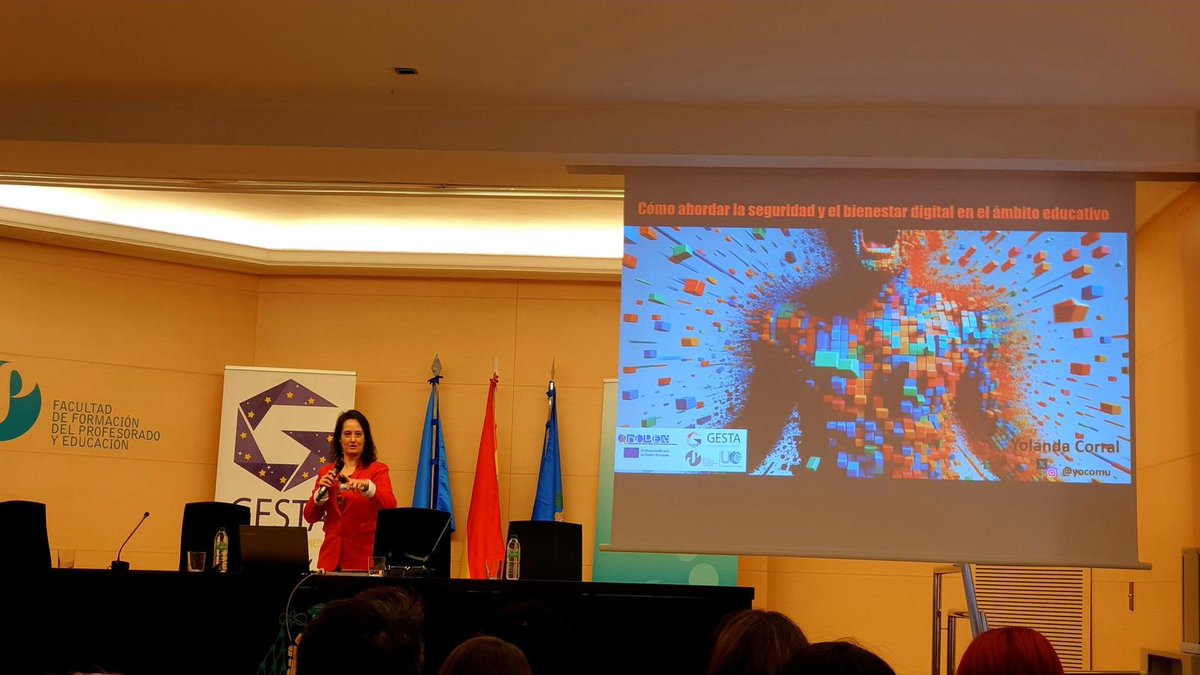 yocomu's tweet photo. 😍 ¡Qué fantástica experiencia en Oviedo acercando la #seguridad y el #bienestardigital al profesorado e inspectores de educación! Un honor encargarme de la ponencia inaugural de las jornadas organizadas por la Asociación Inspectores #Educación Asturias #ADIDEAS y @ColegioGesta https://t.co/mQJDlbSOvA