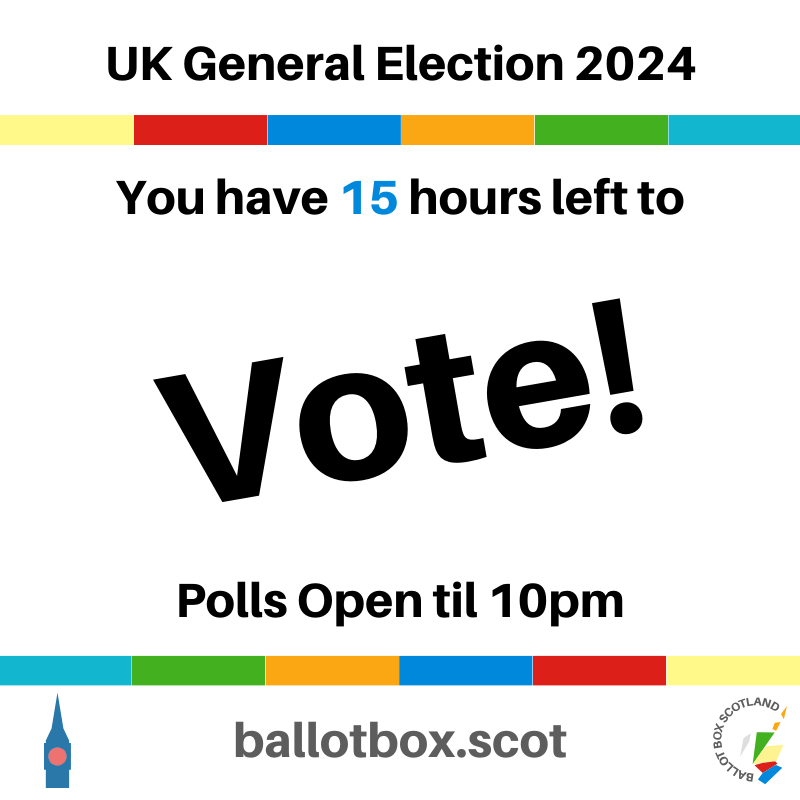 Polls are now open in the 2024 UK General Election! Voting is open until 10pm. 
Remember that you need ID to vote this time. 
If you have a postal vote you haven't posted, hand it in at your local polling place.