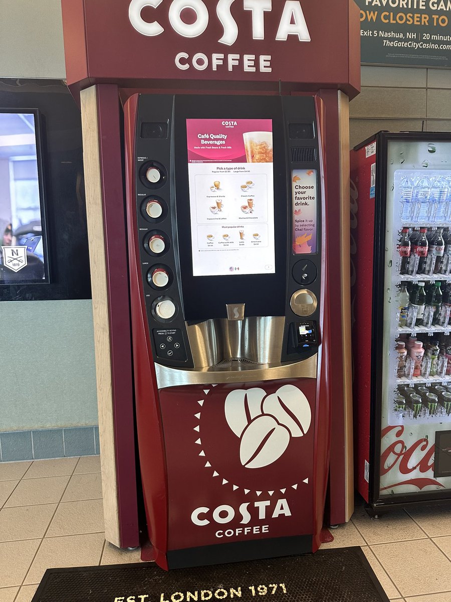 I don’t drink hot coffee and there’s a <a href="/Starbucks/">Starbucks</a> here so I don’t need this but I love it’s here! #MHT