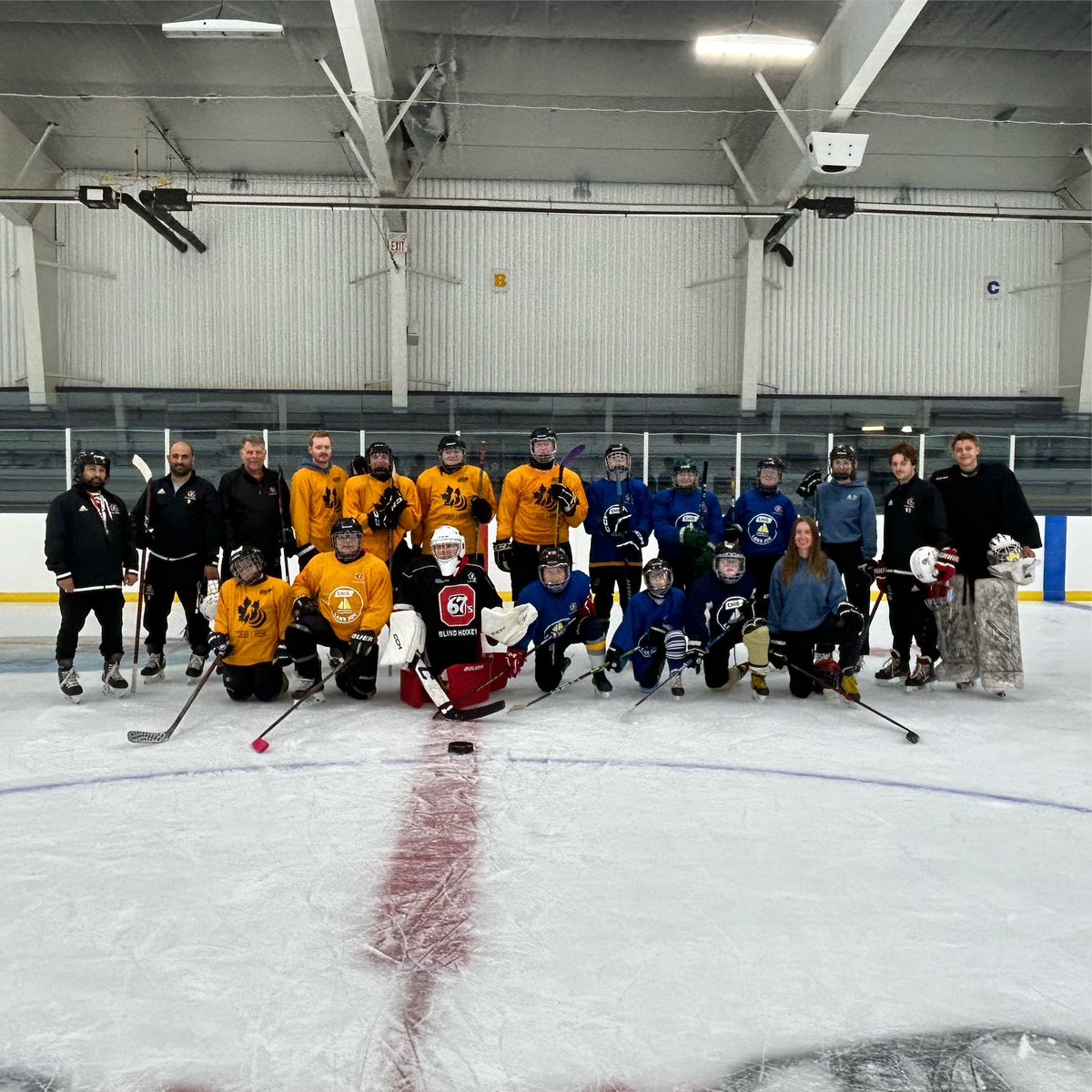 CDNBlindHockey's tweet photo. What a great group of participants at the 2024 #CNIB #LakeJoe Camp Abilities Blind Hockey program! π Great work by all returning and new #Blind #Hockey players! @CNIB https://t.co/ufaCkdtghX