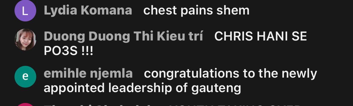South_in_Land's tweet photo. Racist mocking and spitting on Chris Hani on SABC news press briefing on the comment section, this comes on when Premier Panyaza Lesufi announced his cabinet. #Gauteng #RacismMustFall https://t.co/q6HyPNjBi4