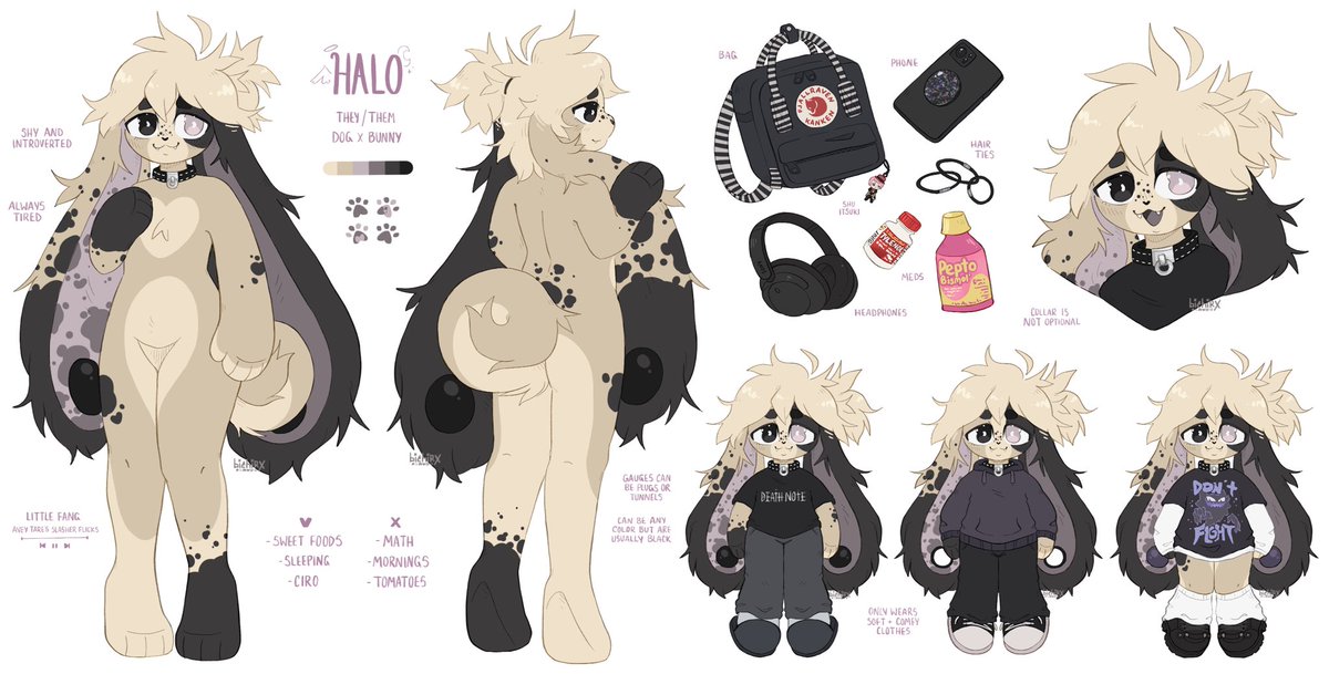 bichirx's tweet photo. New refs for Ciro and Halo for artfight 💞 https://t.co/PA2Z7eGDTL