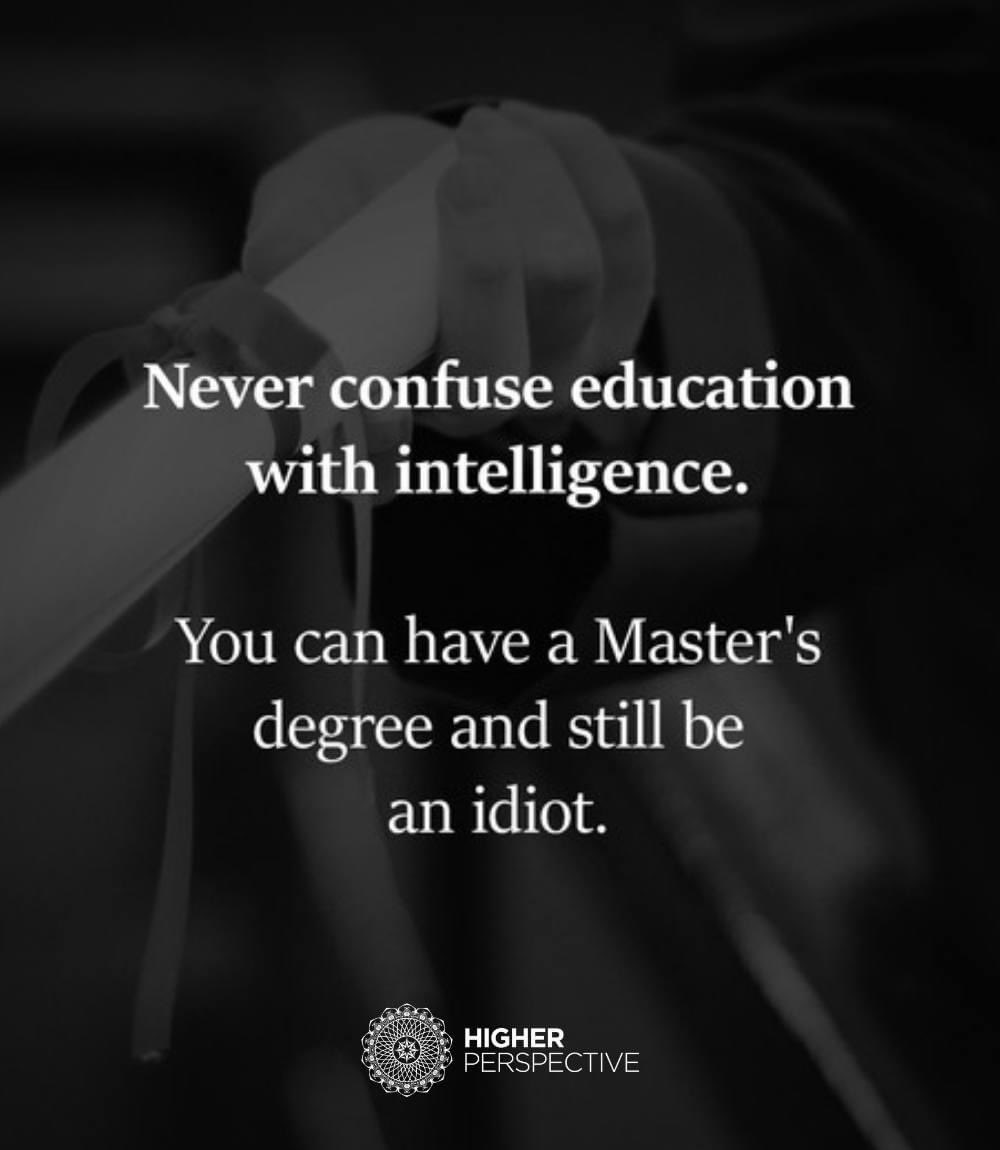 LuckyLighte's tweet photo. . #education Vs #intelligence https://t.co/tPtgBSwN8i